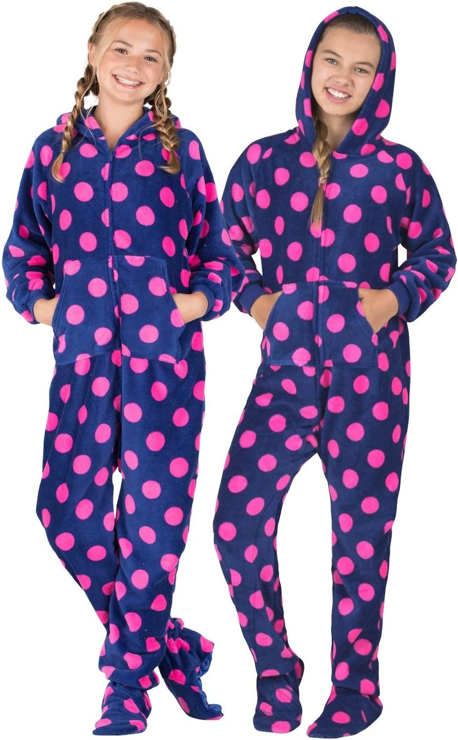 Footed Pajamas Hoodie Chenille One Piece Pajamas for Kids