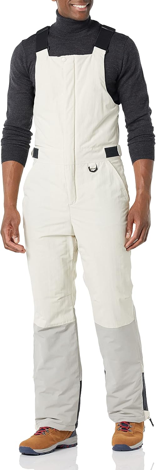 Men's Water-Resistant Insulated Snow Bib Overall for Winter Fun