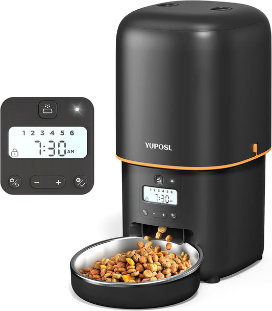 Yuposl 4L Auto Pet Feeder - 180-Day Battery Life