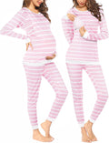 Ekouaer Women's Nursing Pajama Set for Comfortable Breastfeeding Wear