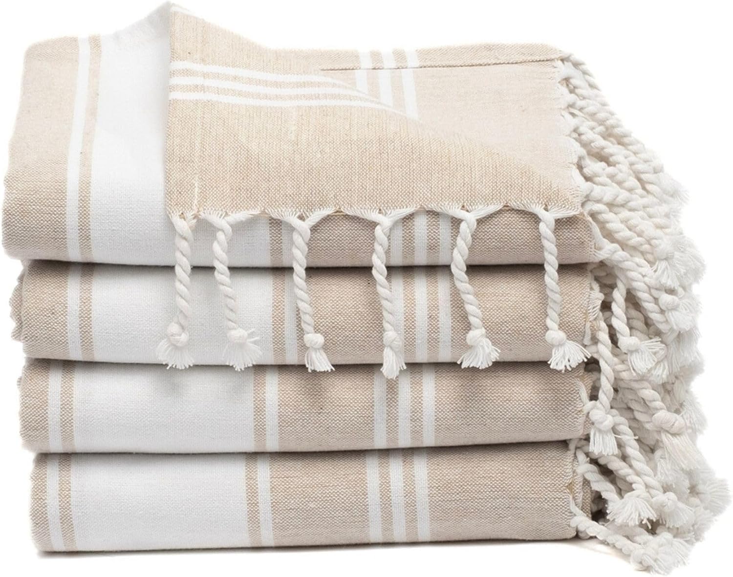 Oversized Cotton Turkish Beach Towel Set for Stylish Travel