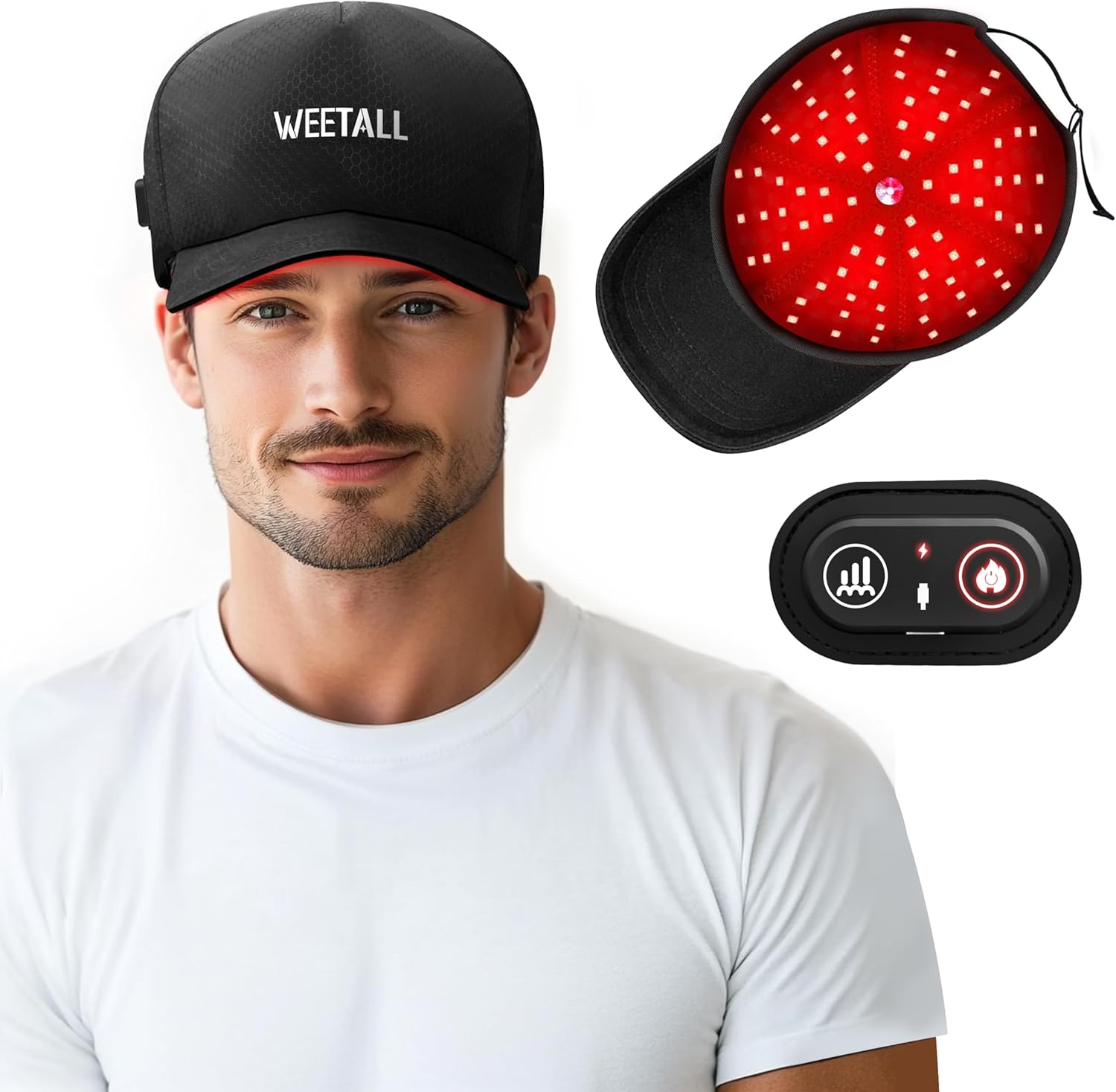 Cordless Red Light Heating Cap for Home Use: Wireless Comfort