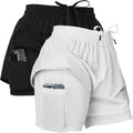 Ultra Performance Gym Shorts Women Pack of 2 - Lightweight Running