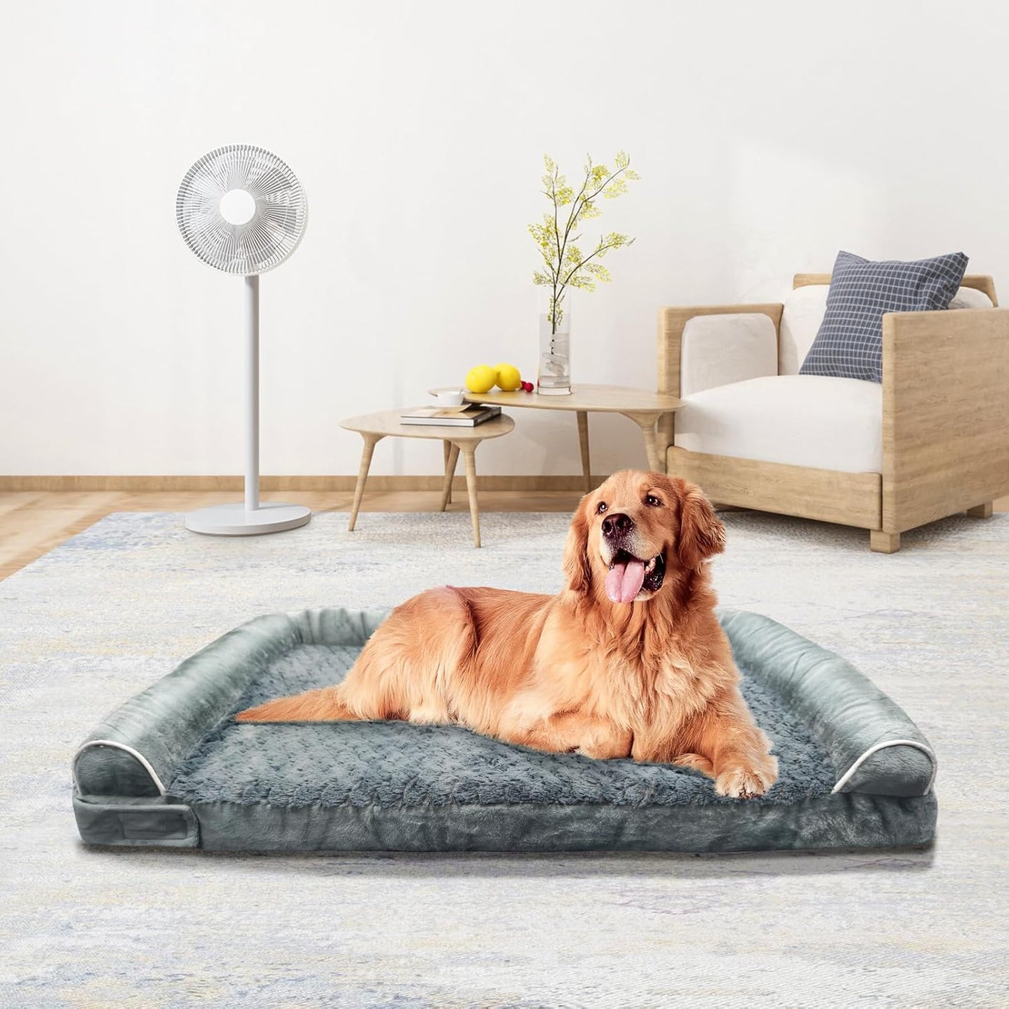 Orthopedic Dog Bed for Large Dogs with Memory Foam Comfort