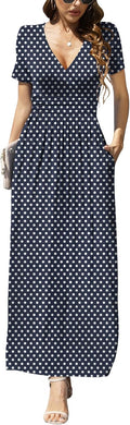 LILBETTER Women's Summer Wrap Waist Maxi Dress - Flattering Everyday