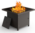 BALI OUTDOORS 32 in Glass Tabletop Propane Fire Pit - Powerful Patio