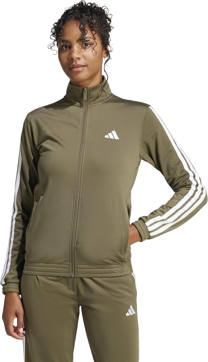 adidas Women's Tricot 3-Stripes Track Top for Timeless Style