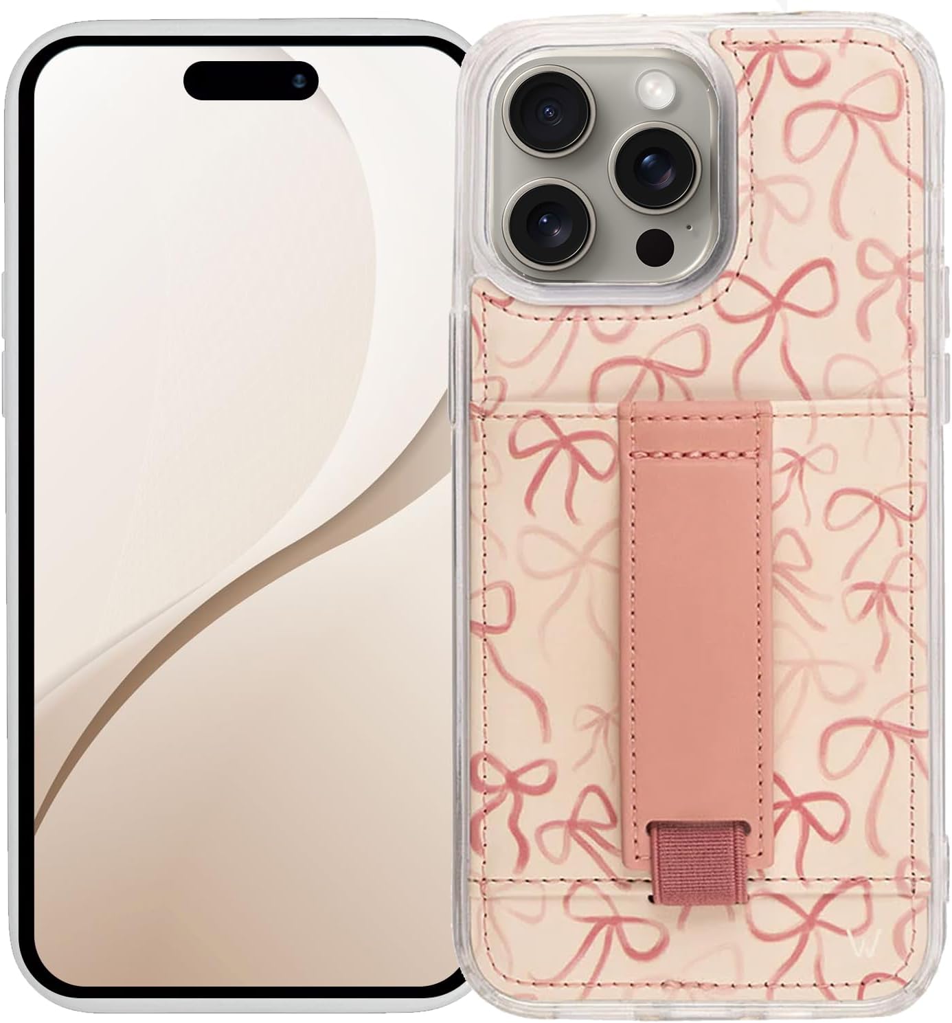Aesthetic Wallet Phone Case for iPhone 15 Pro Max - Trendy Design