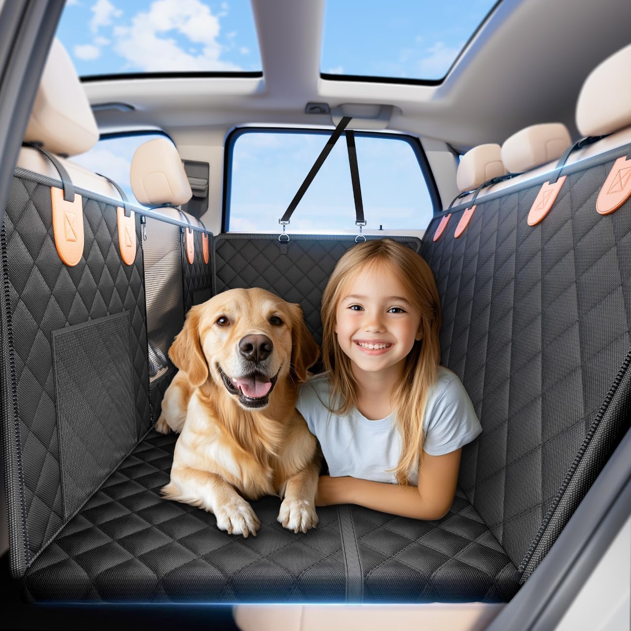 Upgrade Dog Car Seat Cover: Anti-Scratch Waterproof Hammock