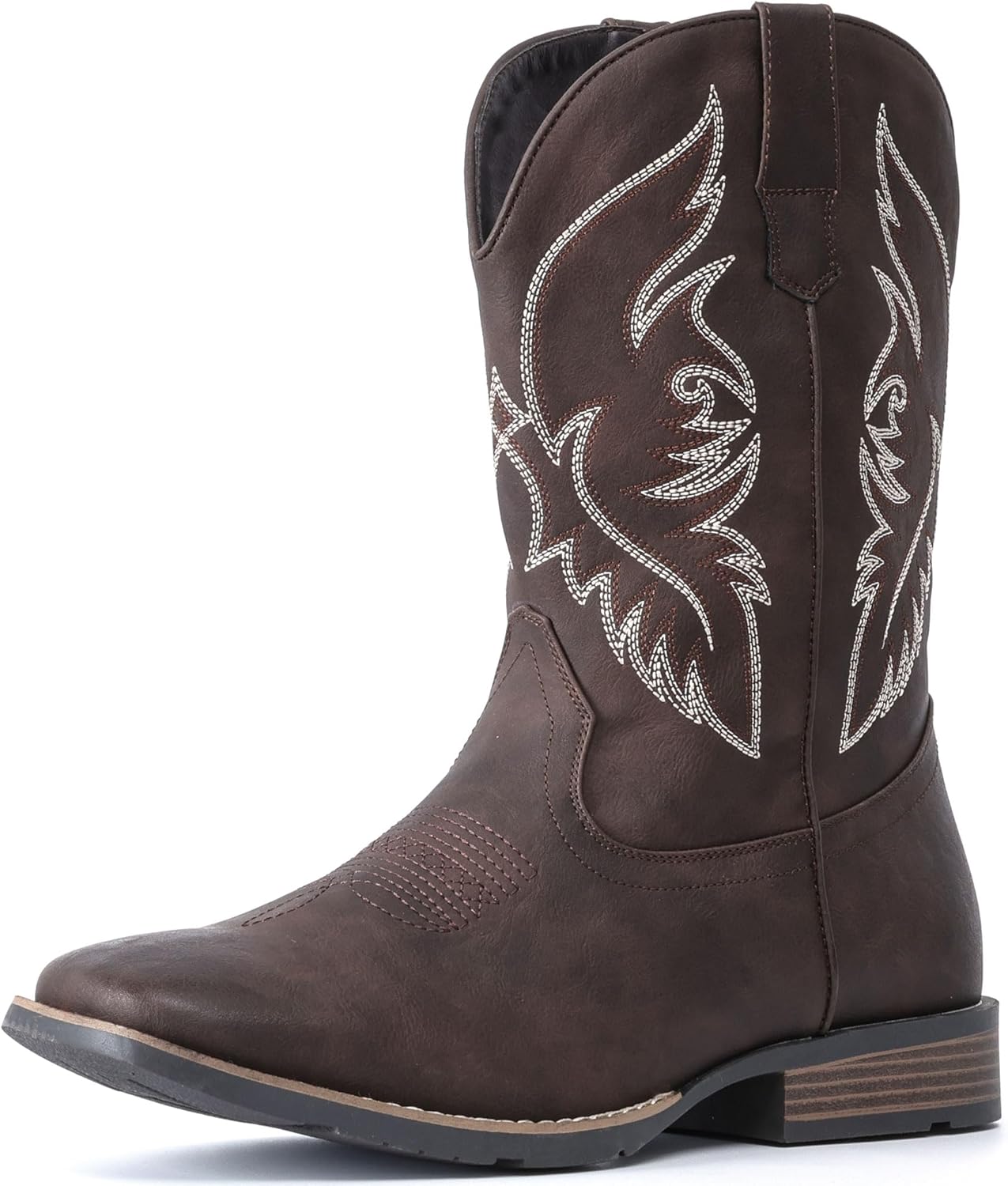 Durable Retro Classic Cowboy Boots For Men With Square Toe