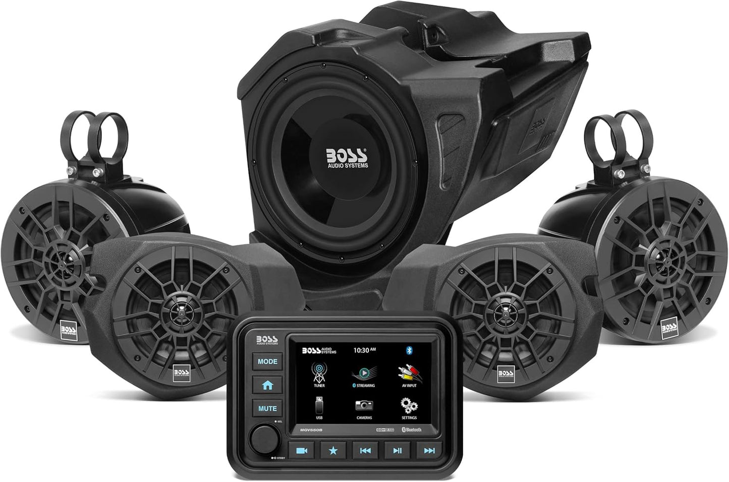 BOSS Audio Systems BPRZR5 ATV Stereo System with Bluetooth Features