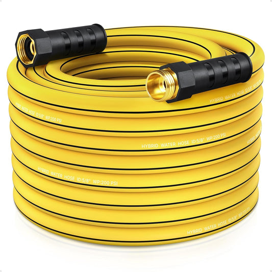Heavy Duty Garden Hose 75ft x 5/8in - Kink Resistant & Lightweight