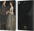 Outlander Claire & Jamie Painting Leather Wallet Case for iPad 10.2