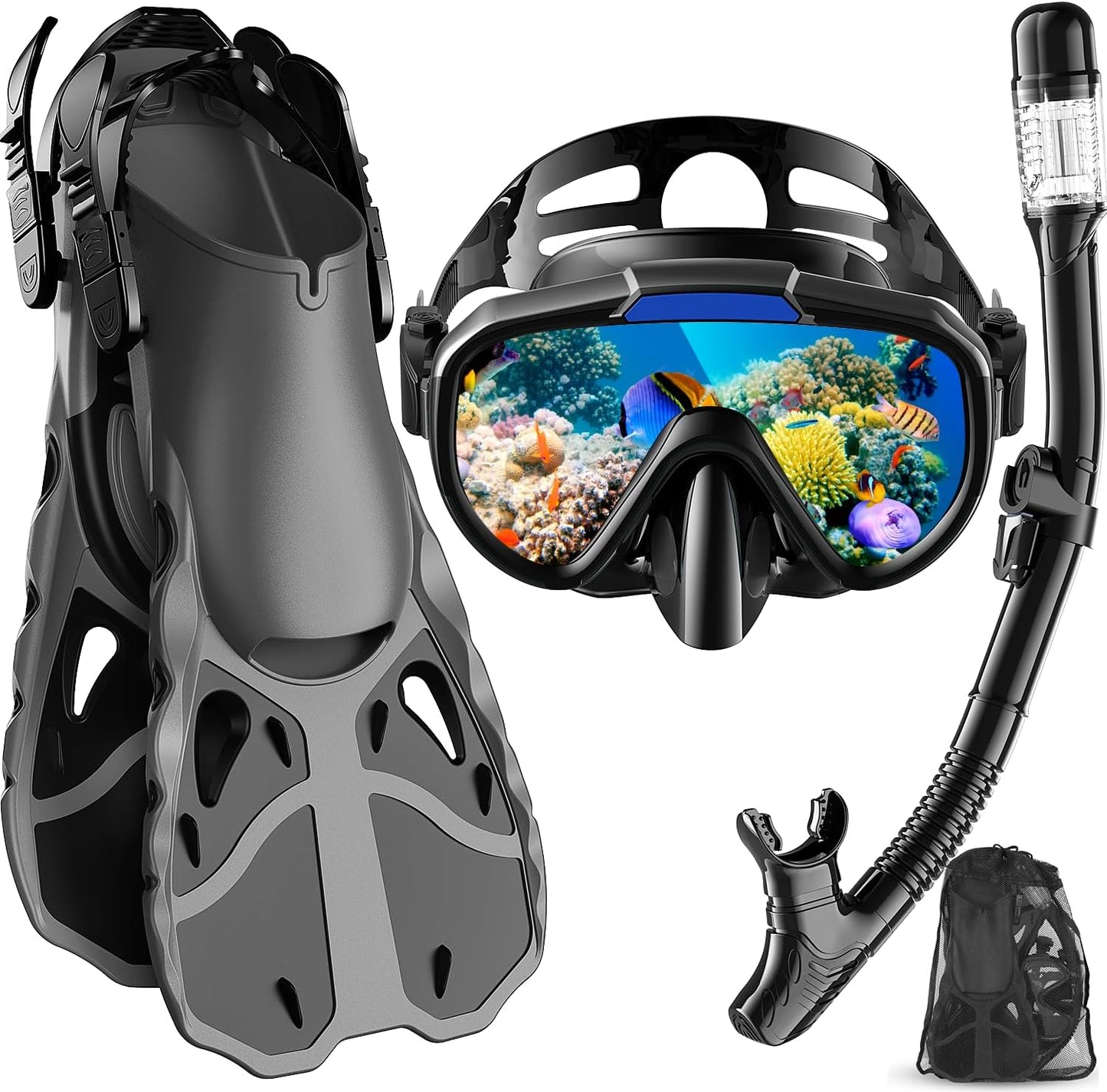 Vengreedo Adult Snorkel Set - Ultimate Gear for Water Adventures!