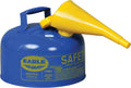 Eagle 2 Gallon Type I Blue Safety Gas Can for Kerosene Storage