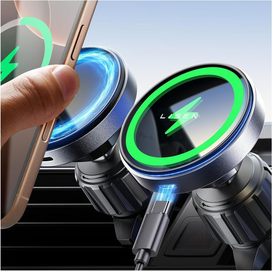 15W Magsafe Car Mount Charger - Ultra Stable Fast Charging