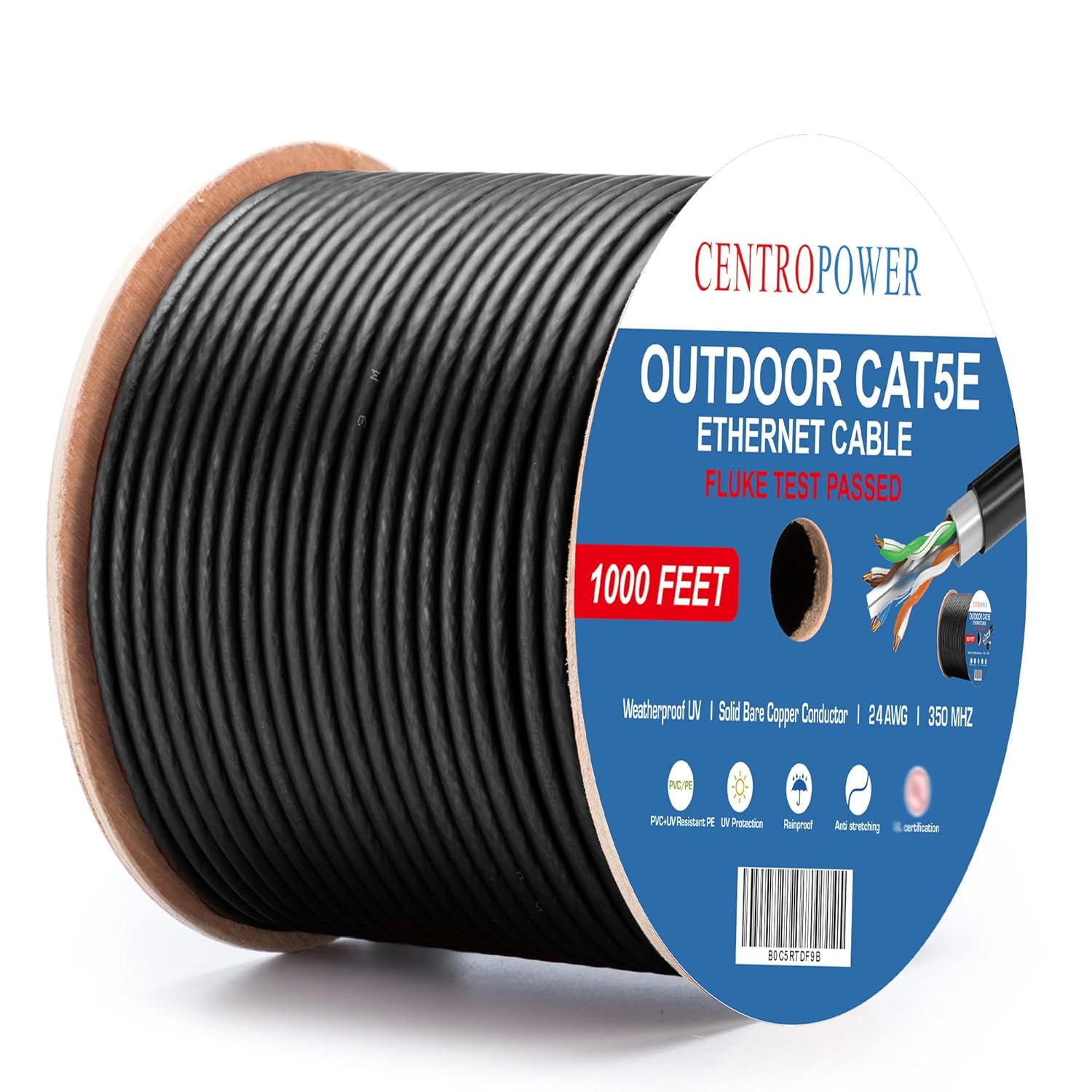 Outdoor Direct Burial Cat 5e Ethernet Cable for Harsh Environments