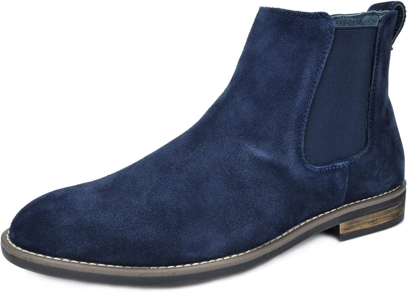 Bruno Marc Men's Suede Leather Chelsea Ankle Boots for Comfort