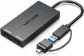 USB C to Dual HDMI Splitter 4K 60Hz DisplayLink Adapter - Dual Monitor
