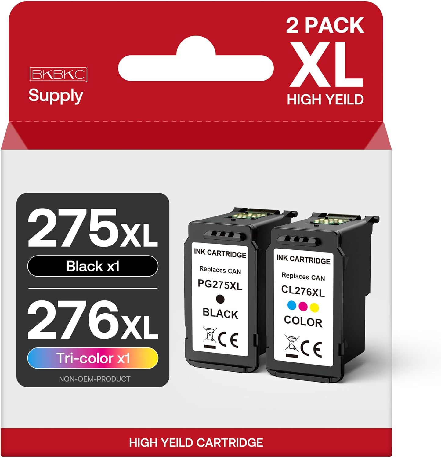 275XL 276 XL Ink Cartridges for Canon Printers - High Yield