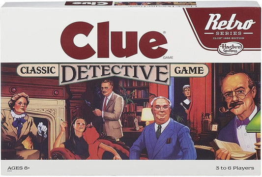 Clue 1986 Edition Board Game - Retro Classic Fun!
