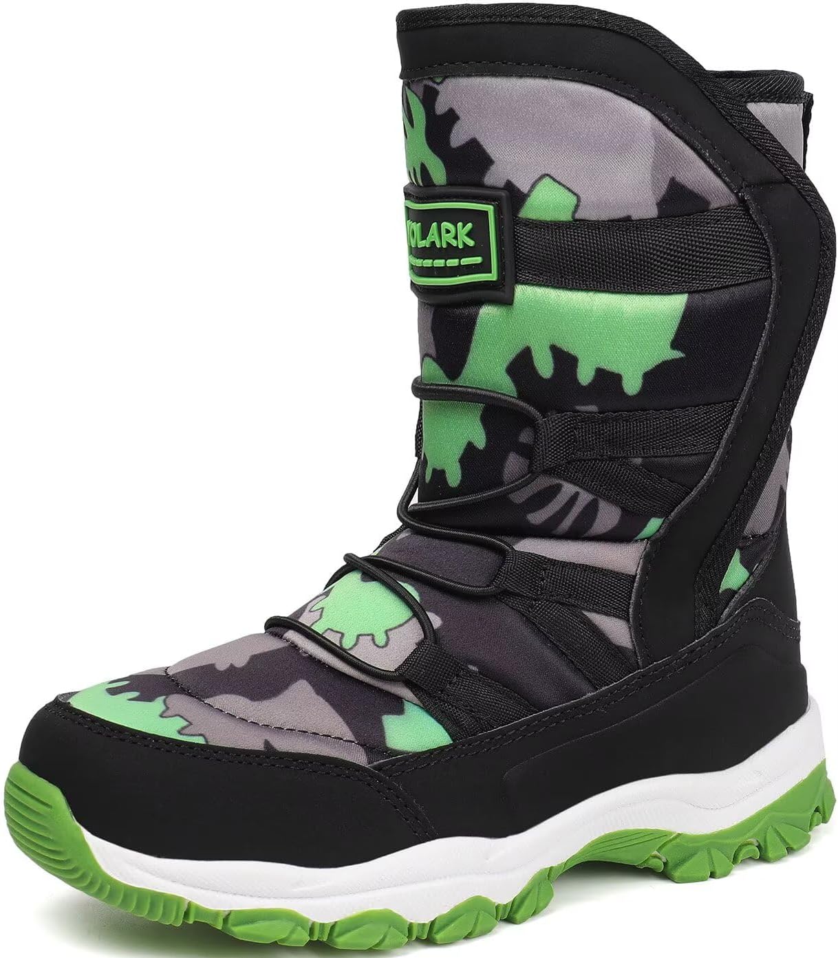 Boys Girls Snow Boots Waterproof Slip Resistant Cold Weather Shoes
