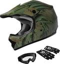 TCMT Dot Youth Full Face Motocross Helmet - Lightweight Protection