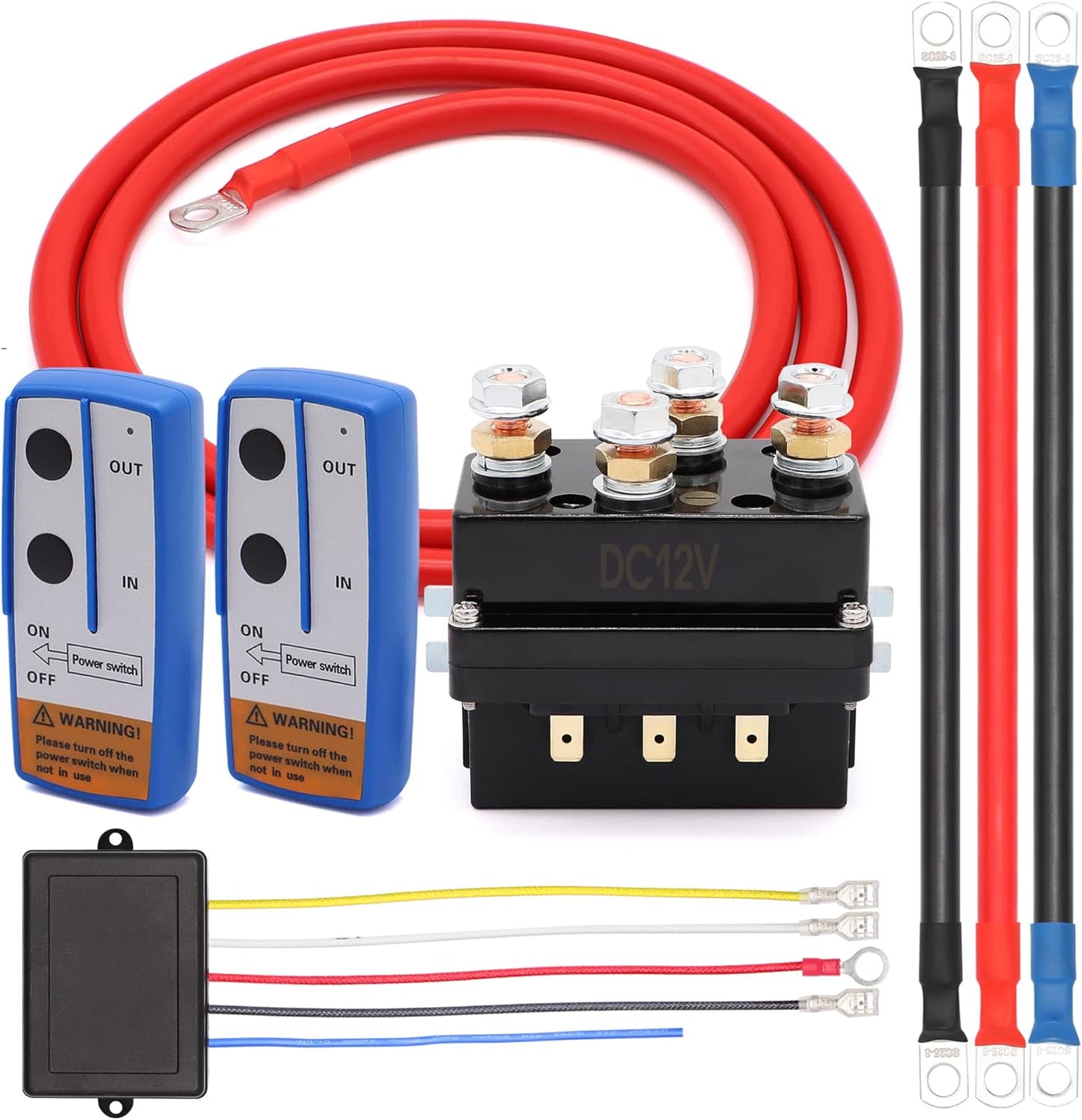 12V 500A Winch Solenoid Relay with Wireless Control Kit