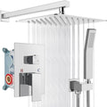 Rainfall Bathroom Shower System 10 in Polished Chrome - Pressure