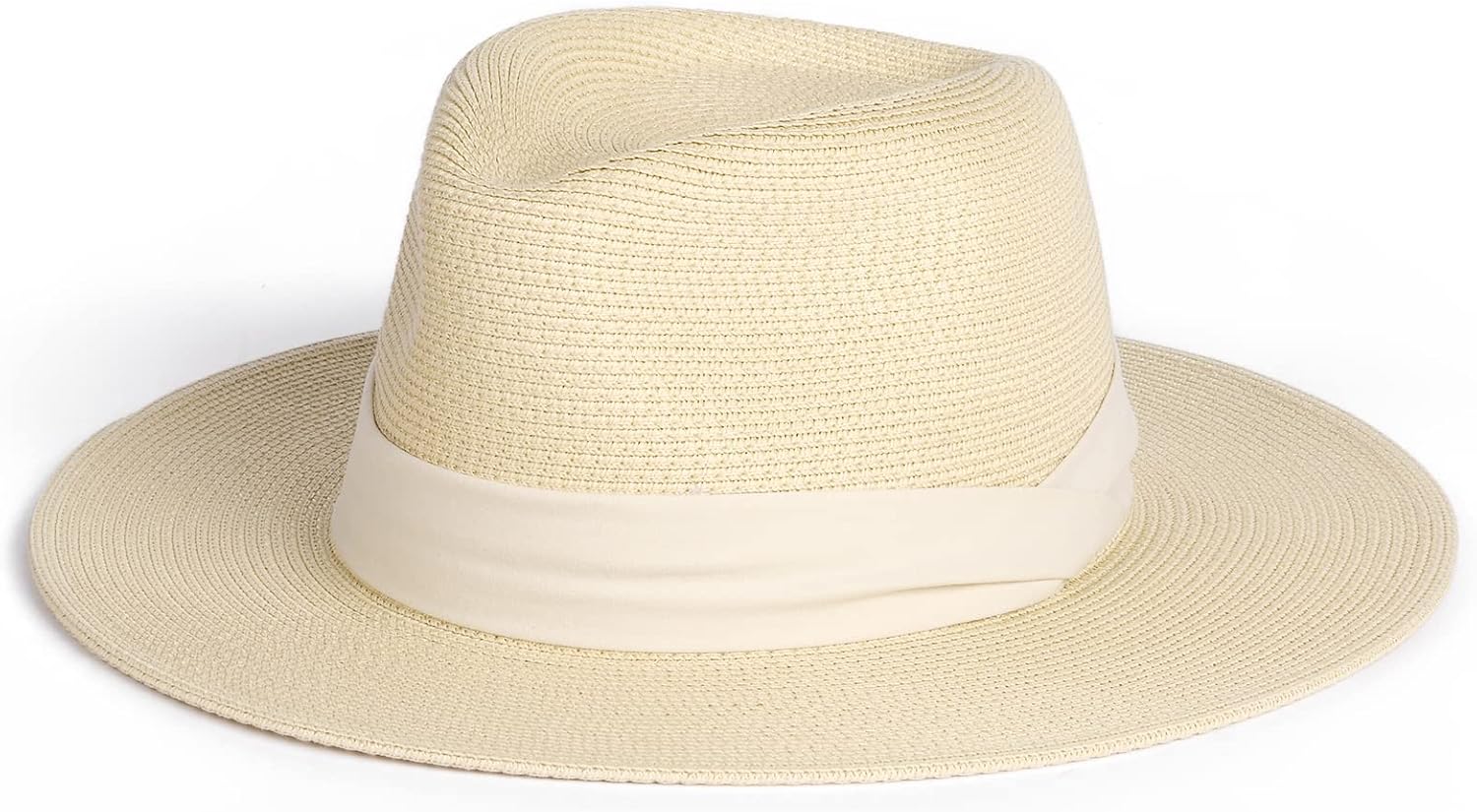 Panama Straw Hat for Women and Men - Wide Brim Sun Protection