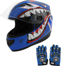 TCMT Youth Motocross Full Face Helmet - DOT Certified Safety