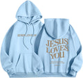 Christian Graphic Hoodies for Women - Faith Over Fear Pullover