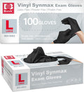 Basic Vinyl Exam Gloves 4 Mil Powder-Free Black - Reliable Disposable