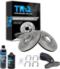 TRQ Front Brake Pad & Rotor Kit Compatible with 2000-2004 Mitsubishi