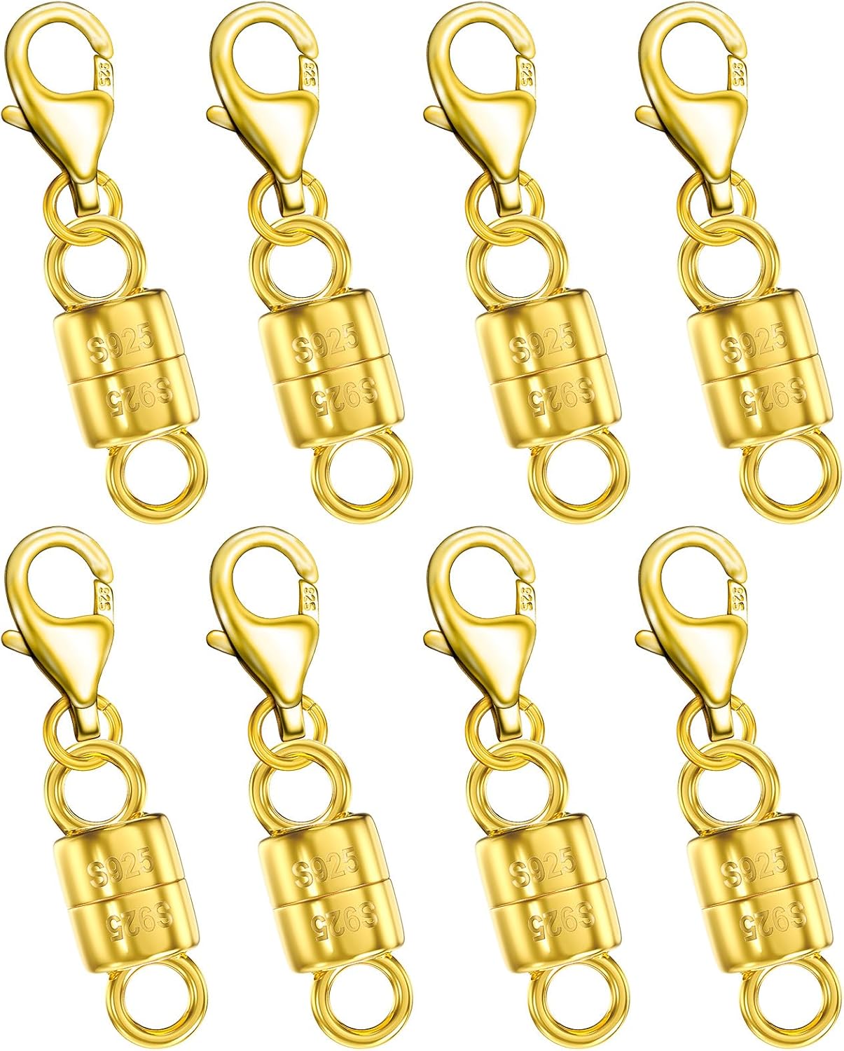 925 Silver Lobster Magnetic Necklace Clasps for Jewelry Extenders