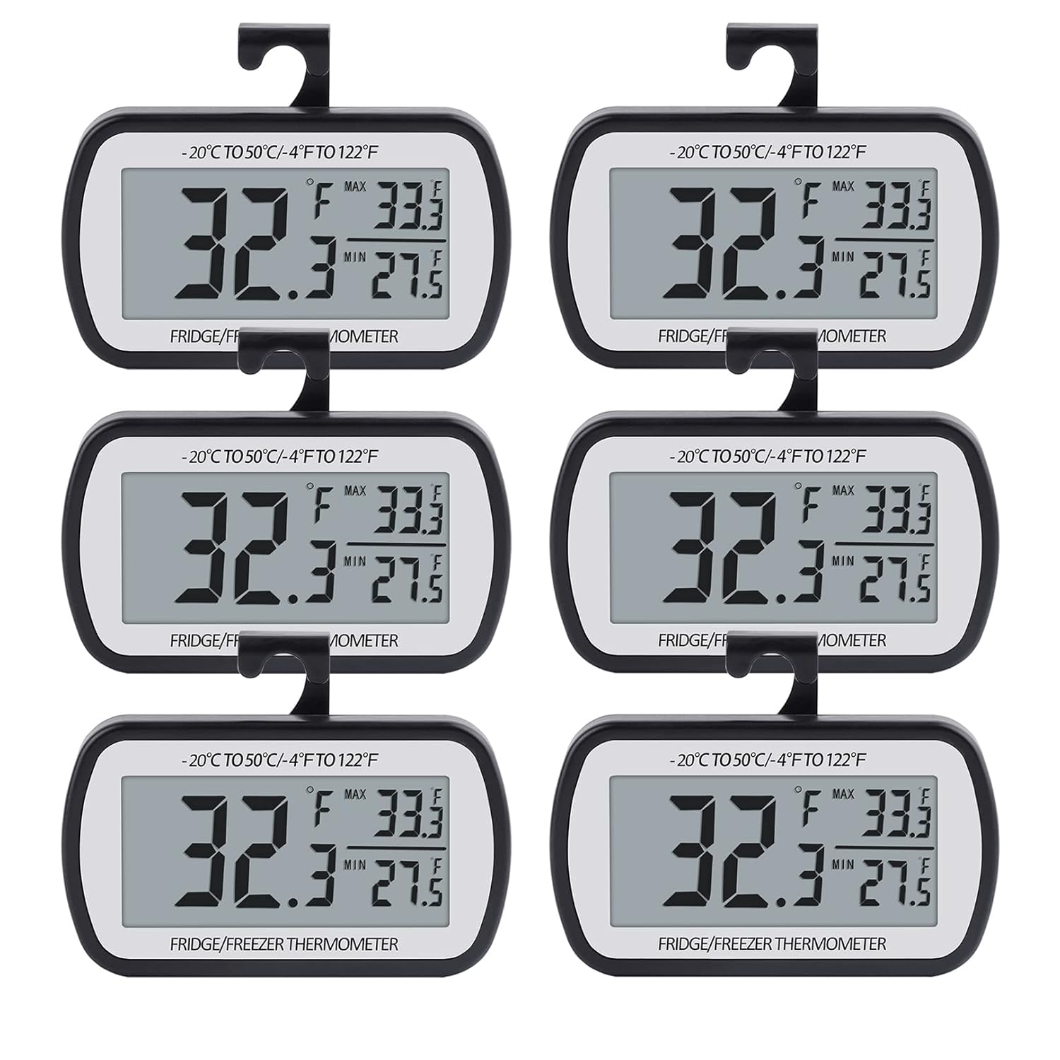 AEVETE Refrigerator Thermometer for Accurate Food Safety Readings