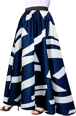 Afibi Women Chiffon Maxi Skirt for Beach and Casual Wear