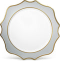 OCCASIONS 13ft Scalloped Dolphin Gray & Gold Charger Plates