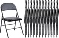 Sweetcrispy Folding Chair 12 Pack - Comfortable PU Leather Folding