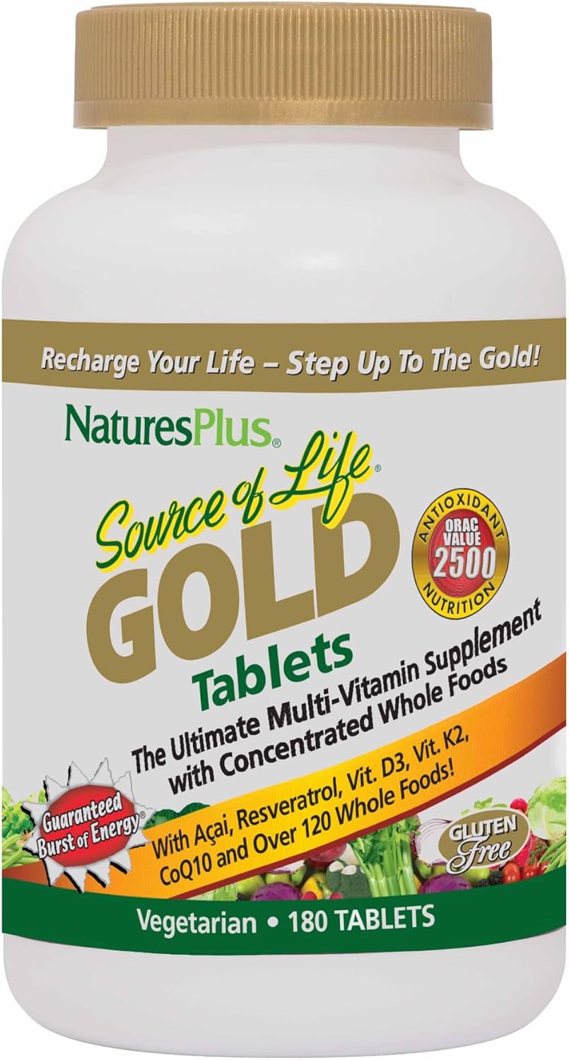 Natures Plus Source of Life Gold Multivitamin for Optimal Health