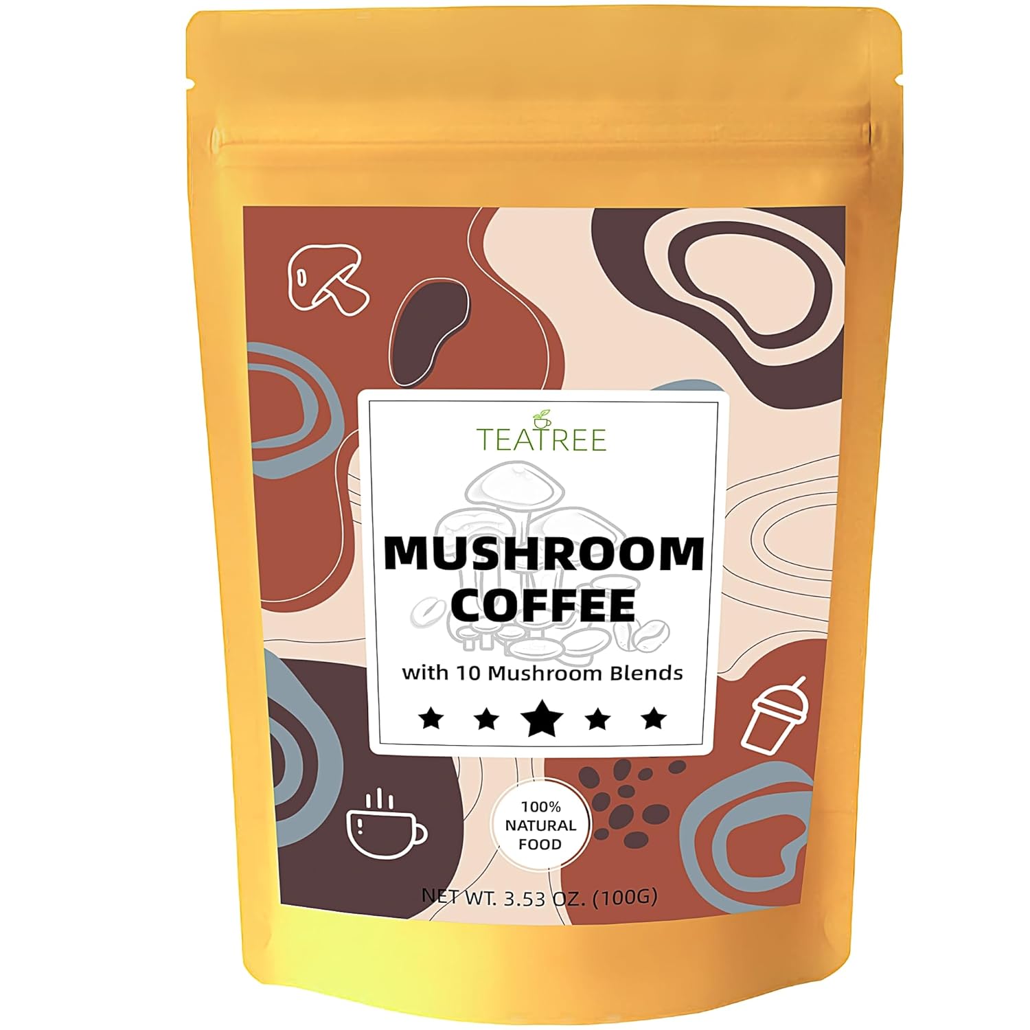 10-Mushroom Blend Coffee: Energy & Focus Boost