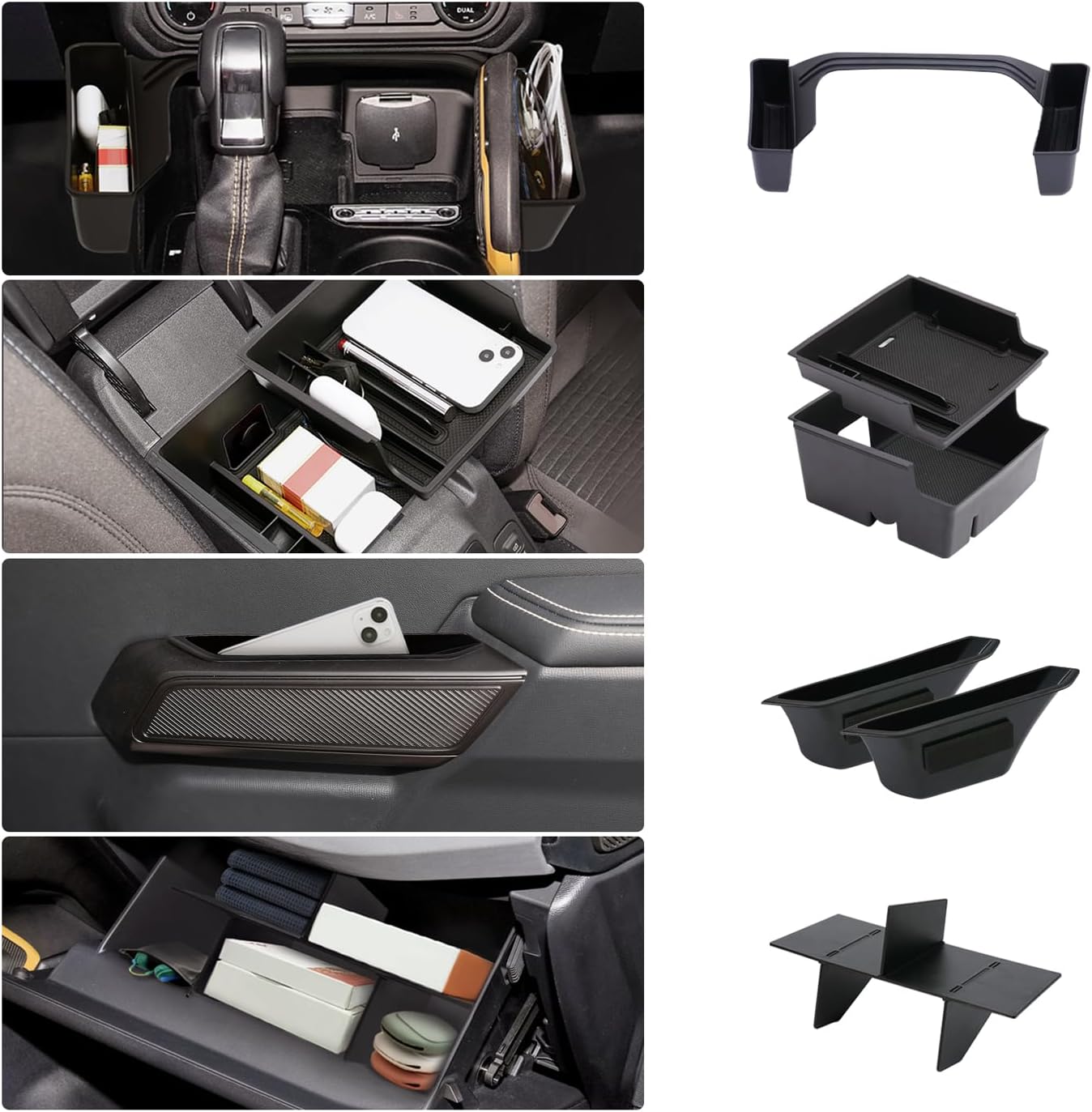 4PCS Ford Bronco Accessories for 2021 2022 2023 2024 Models