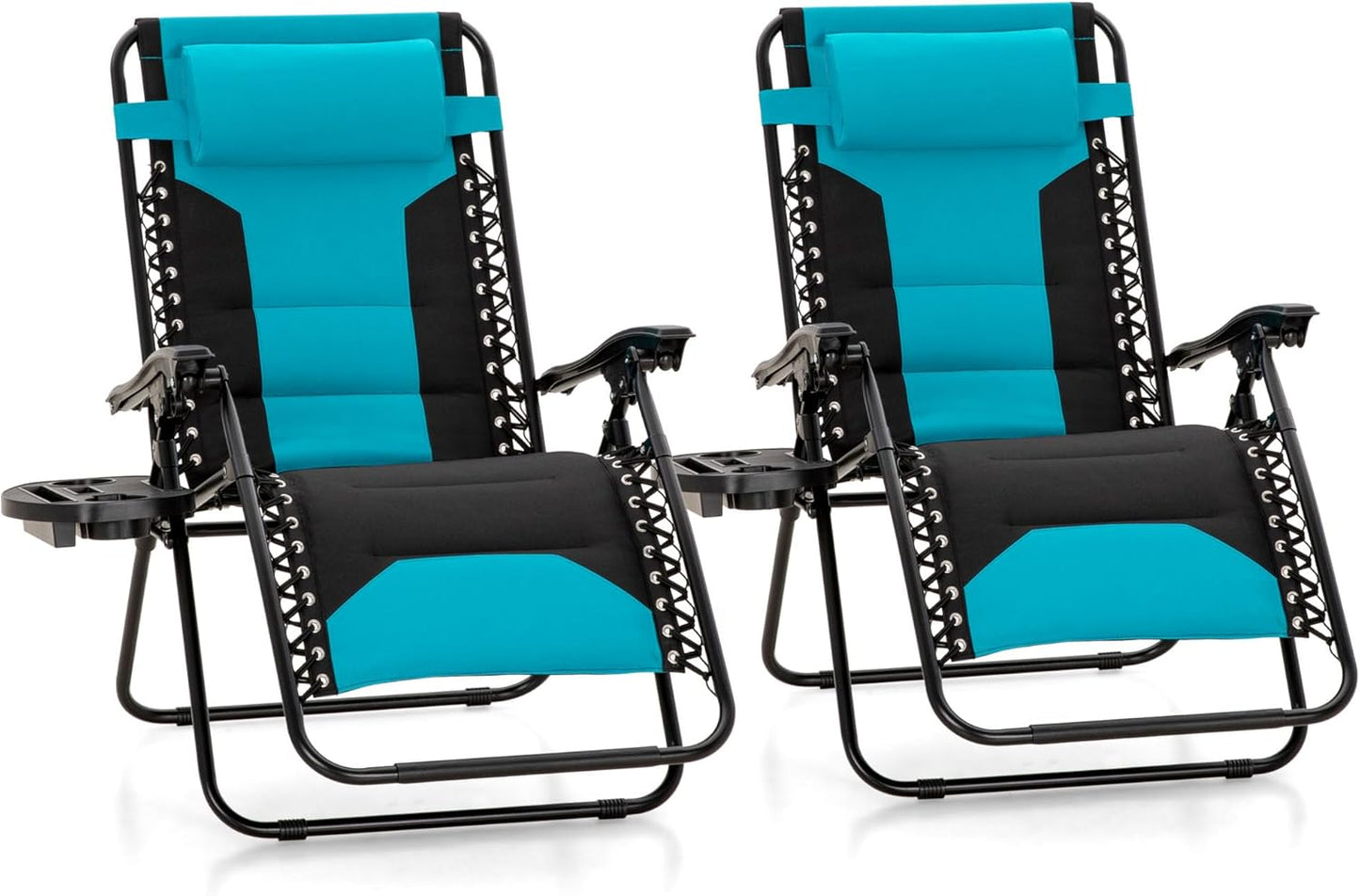 MFSTUDIO Padded Zero Gravity Chair Set of 2 for Ultimate Comfort