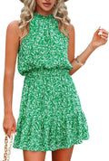 Summer Dress for Women Chiffon Halter Ruffle Romper - Flowy Sun Style