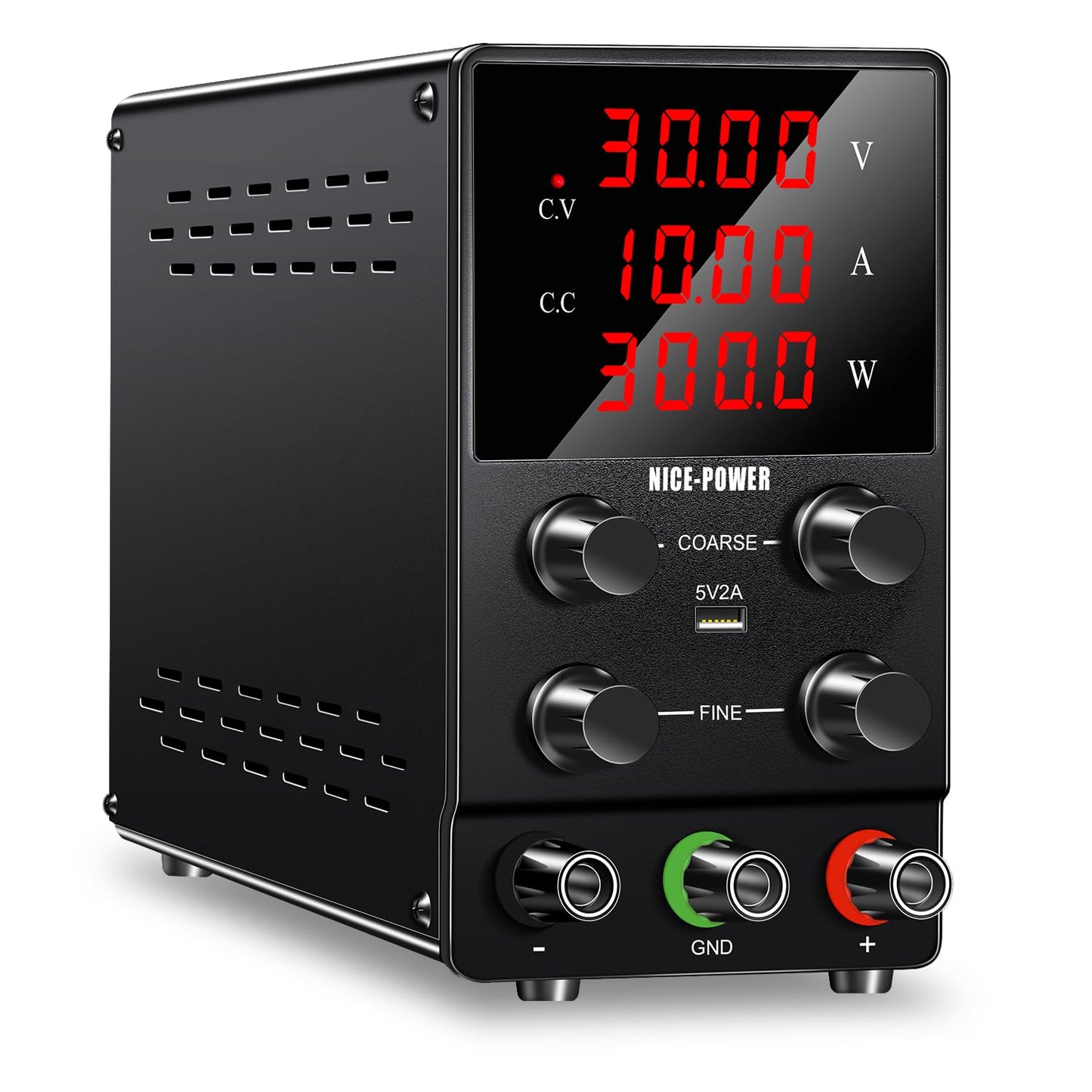 30V 10A Precision DC Power Supply with USB Port