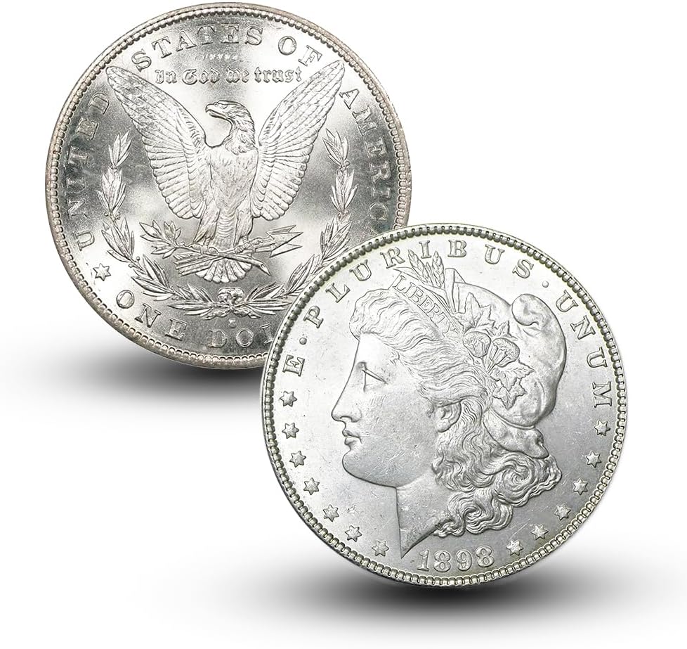 Antique 1898 S Morgan Silver Dollar Coins for Collectors