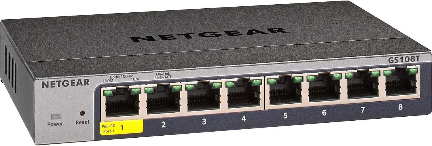 NETGEAR 8-Port Gigabit Ethernet Smart Switch for Efficient Networking