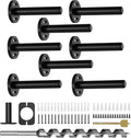 8pcs Wall Shelf Brackets Heavy Duty Floating Shelf Bracket - Invisible