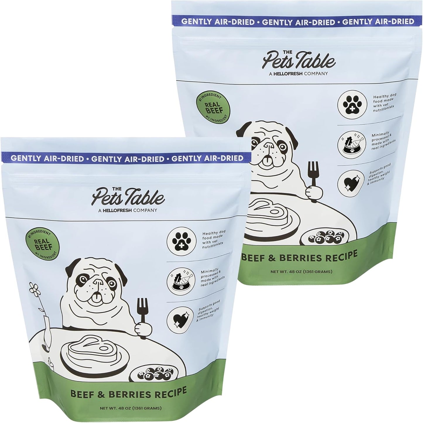 Beef & Berries Grain-Free Air-Dried Dog Food for Optimal Health