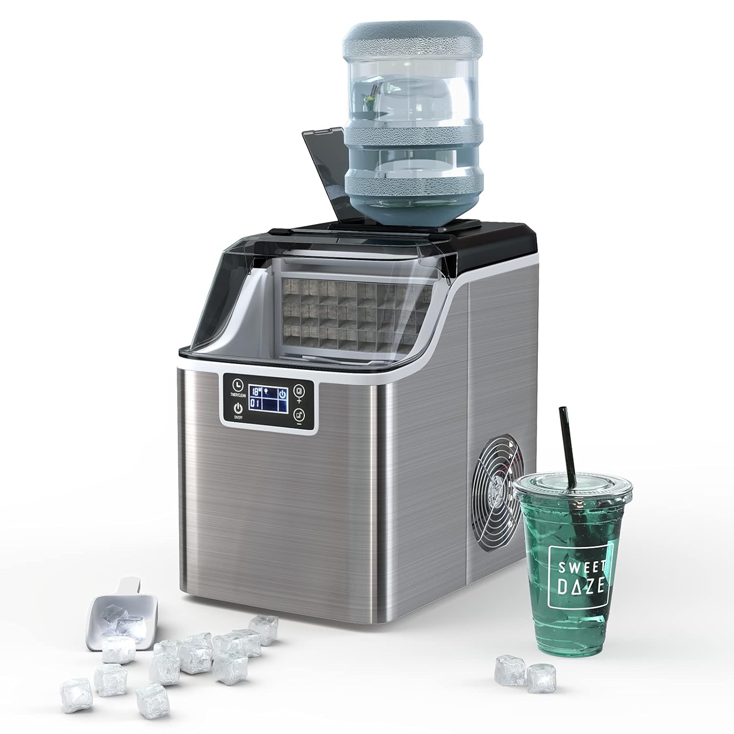 COSTWAY 40LBS/24H Countertop Ice Maker - Fast Ice Production